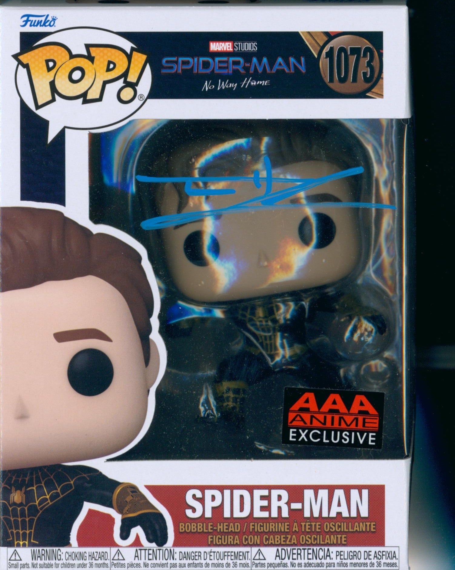 Tom Holland Signed Funko POP! - SWAU Authenticated - SWAU