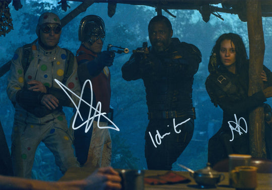 Idris Elba, Daniela Melchior & John Cena Signed 16x20 Photo - SWAU Authenticated