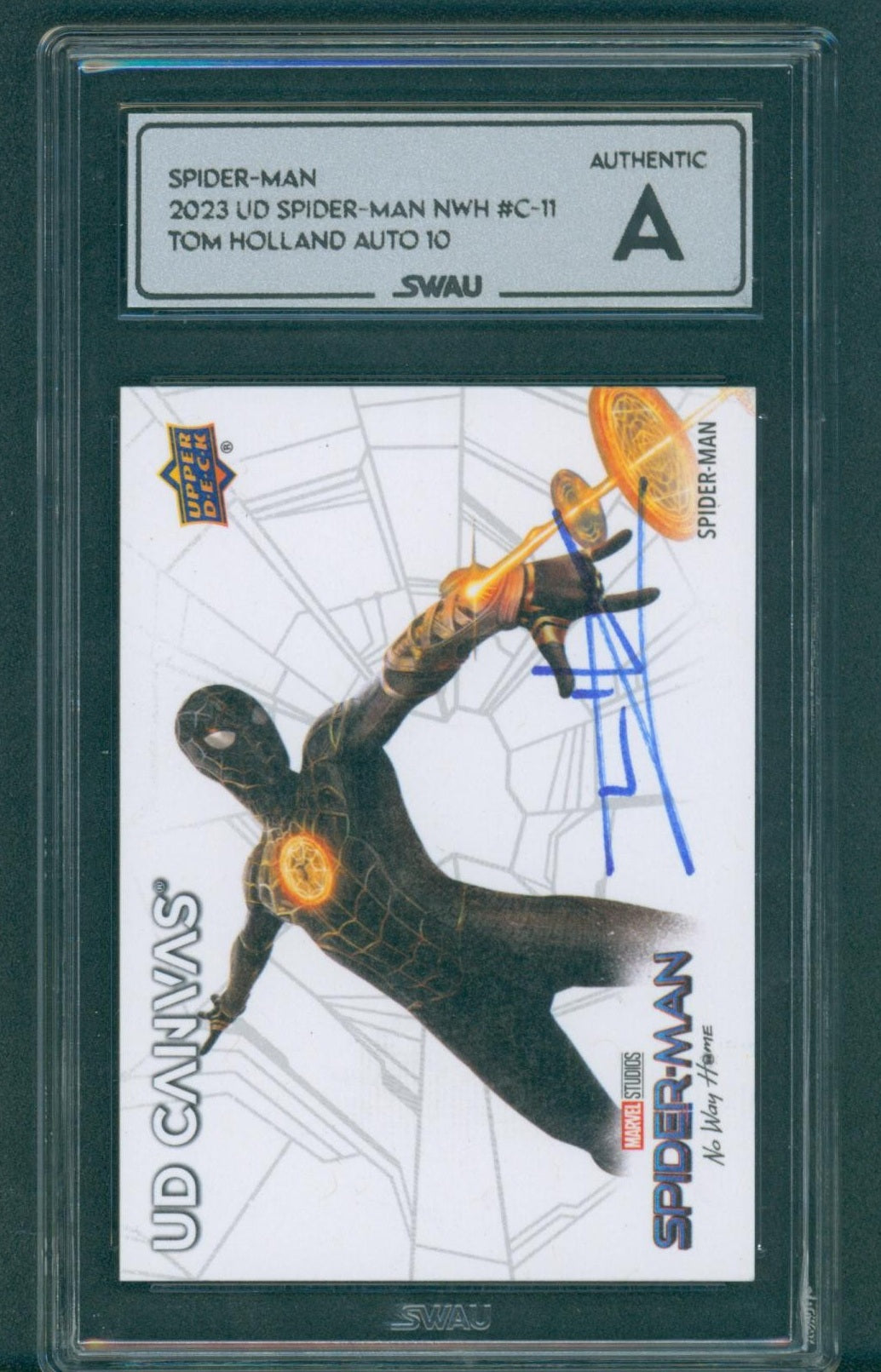 Tom Holland Signed Trading Card - SWAU Authenticated & Encapsulated