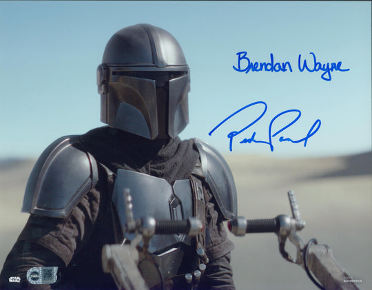 Pedro Pascal & Brendan Wayne Signed 11x14 Photo - SWAU Authenticated
