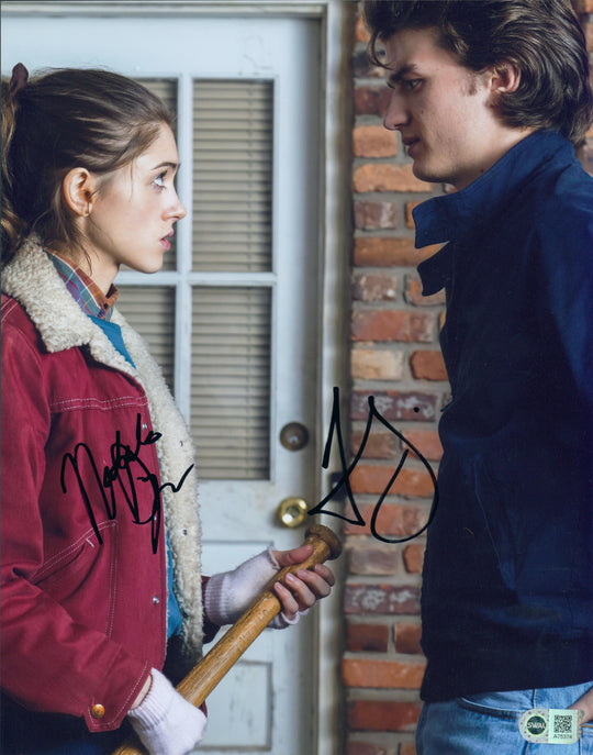 Natalia Dyer & Joe Keery Signed 11x14 Photo - SWAU Authenticated