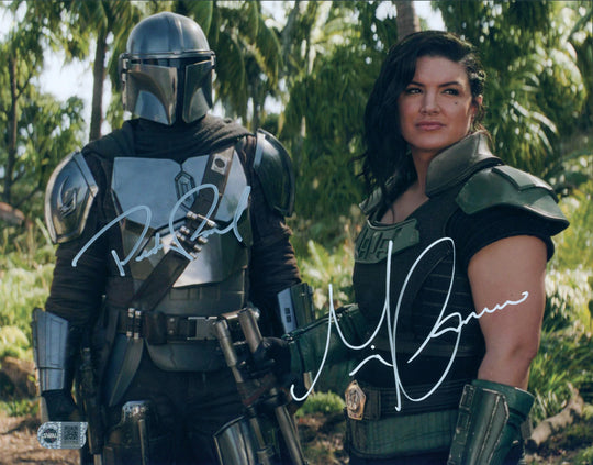Pedro Pascal & Gina Carano Signed 11x14 Photo - SWAU Authenticated