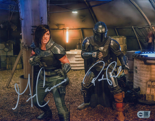 Pedro Pascal & Gina Carano Signed 11x14 Photo - SWAU Authenticated