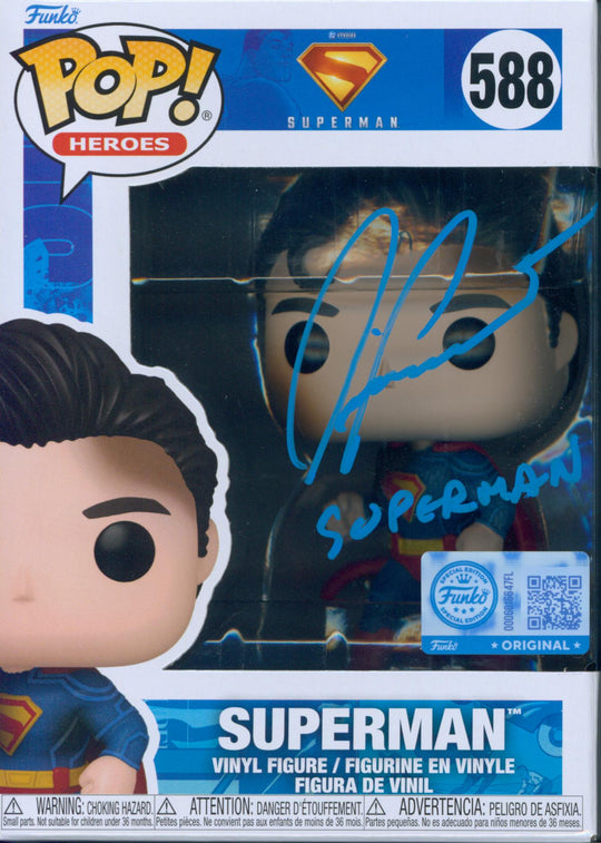 David Corenswet Signed Funko POP! - SWAU Authenticated